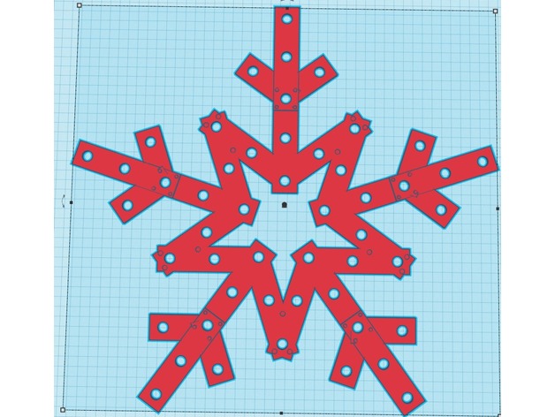 50 Pixel Snow Flake